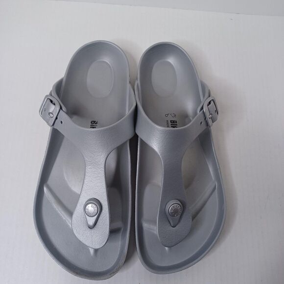 Birkenstock Gizeh EVA Sandals Womens Size 8 EU 39 Gray Made in Germany Vacation - Picture 4 of 12
